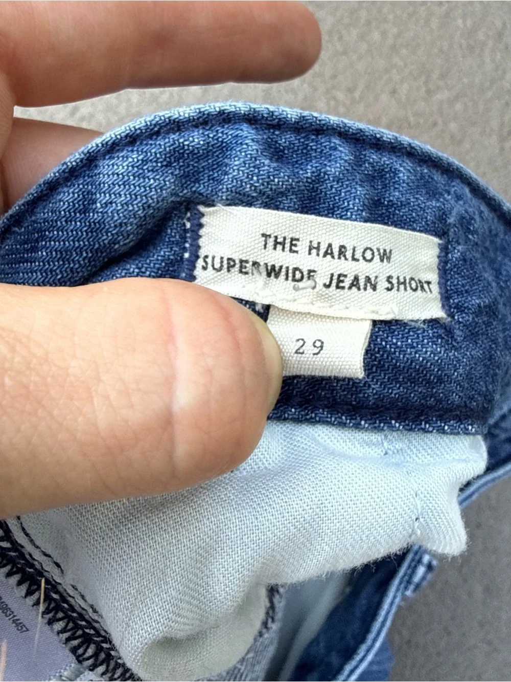 Madewell The Harlow Superwide-Leg Denim Shorts Size 29